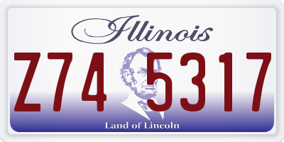 IL license plate Z745317