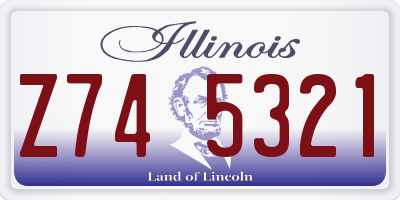 IL license plate Z745321