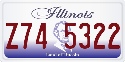 IL license plate Z745322