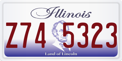 IL license plate Z745323
