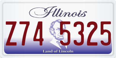IL license plate Z745325