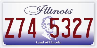 IL license plate Z745327