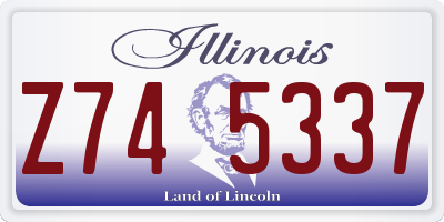 IL license plate Z745337