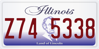IL license plate Z745338