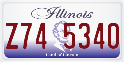 IL license plate Z745340