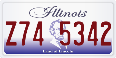 IL license plate Z745342