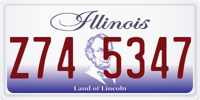 IL license plate Z745347