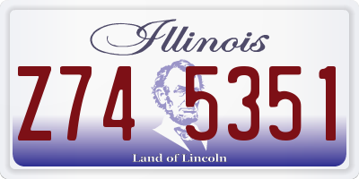 IL license plate Z745351