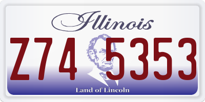 IL license plate Z745353