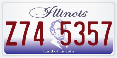 IL license plate Z745357