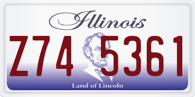IL license plate Z745361