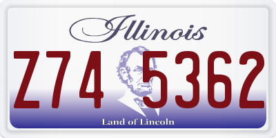 IL license plate Z745362