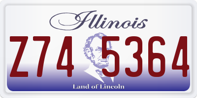 IL license plate Z745364