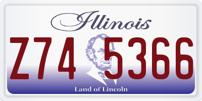 IL license plate Z745366