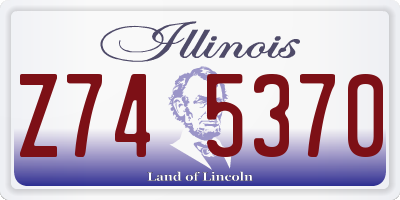 IL license plate Z745370