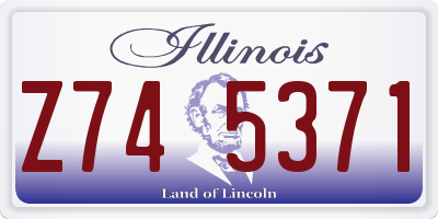 IL license plate Z745371