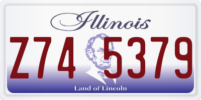 IL license plate Z745379