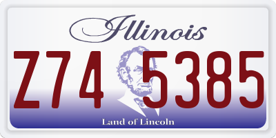 IL license plate Z745385