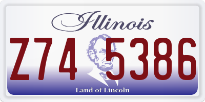 IL license plate Z745386