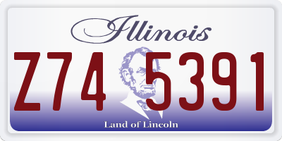 IL license plate Z745391