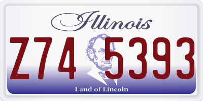 IL license plate Z745393