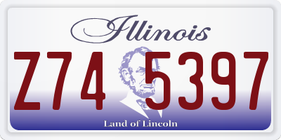 IL license plate Z745397