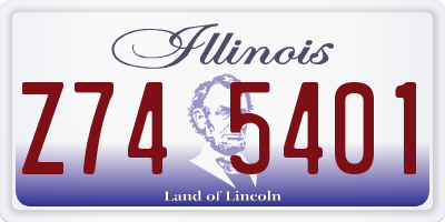IL license plate Z745401