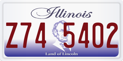 IL license plate Z745402