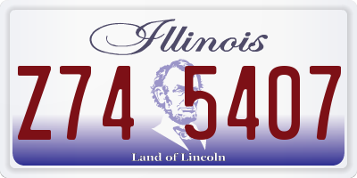 IL license plate Z745407