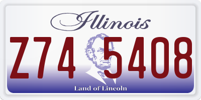 IL license plate Z745408