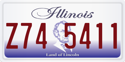 IL license plate Z745411