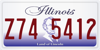 IL license plate Z745412