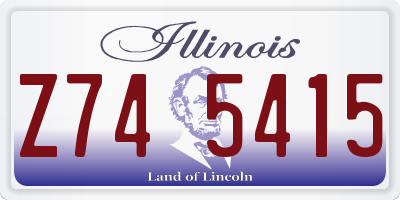 IL license plate Z745415