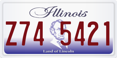 IL license plate Z745421