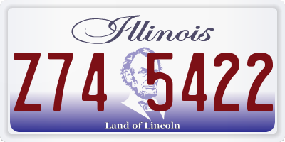 IL license plate Z745422