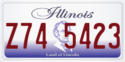 IL license plate Z745423