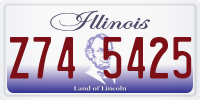 IL license plate Z745425