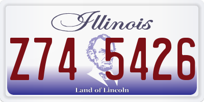 IL license plate Z745426