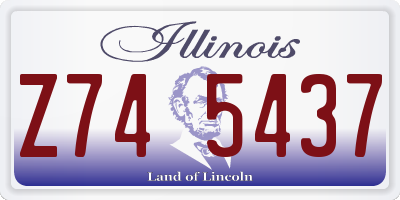 IL license plate Z745437