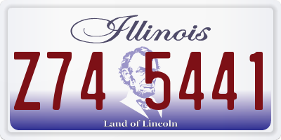 IL license plate Z745441