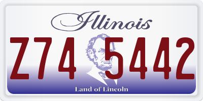 IL license plate Z745442