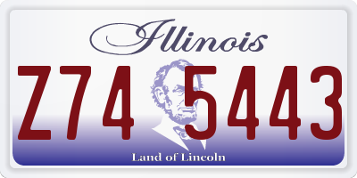 IL license plate Z745443