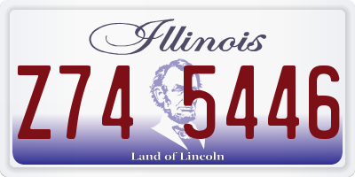IL license plate Z745446