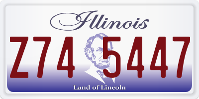 IL license plate Z745447