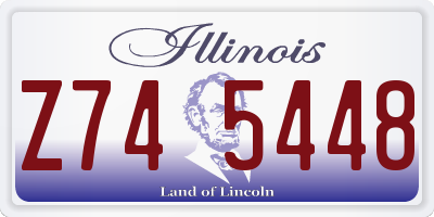 IL license plate Z745448