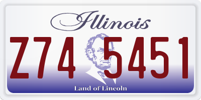 IL license plate Z745451