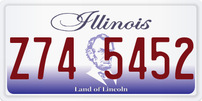 IL license plate Z745452