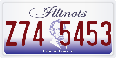 IL license plate Z745453