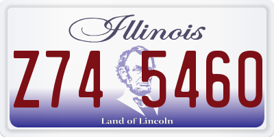 IL license plate Z745460