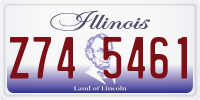 IL license plate Z745461
